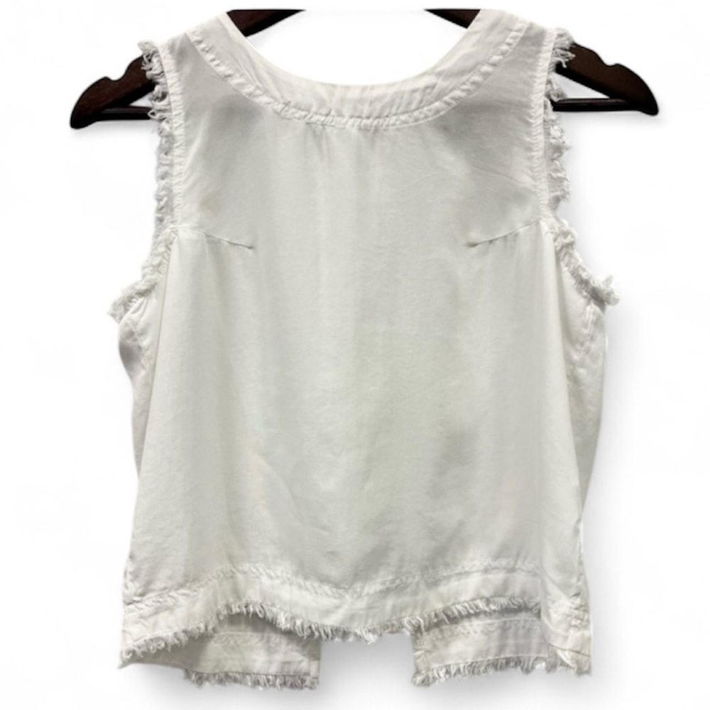 Thread & Supply Fringe Detail Top, small white